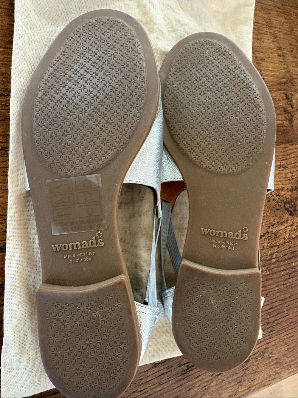 Silver Slingback Open-Toe Womads - Picture 6 of 6